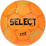 Piłka ręczna Select Mundo pomarańczowo-czerwona roz 0