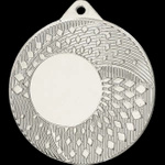 Medal stalowy 50mm srebrny z miejscem na emblemat MMC31050