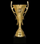 Puchar plastikowy złoty H-27cm 8375A