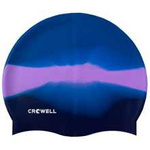 Czepek pływacki silikonowy Crowell Multi Flame niebiesko-fioletowy
