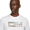 Koszulka męska Nike NK Fc Tee Seasonal Block biała DH7444 100