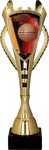 Puchar plastikowy złoty - KOSZYKÓWKA H-32,5cm 7243/BAS-E