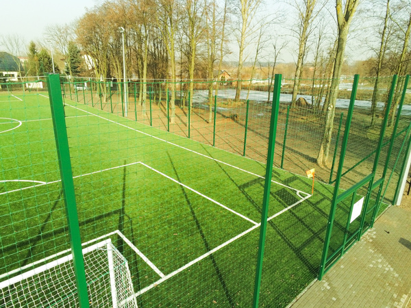 Piłkochwyt 4x15mb ocynk + lakier, 5 słupów