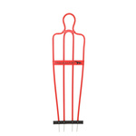 Mur piłkarski AirFlow, 160cm, Pasywny obrońca junior Czerwony