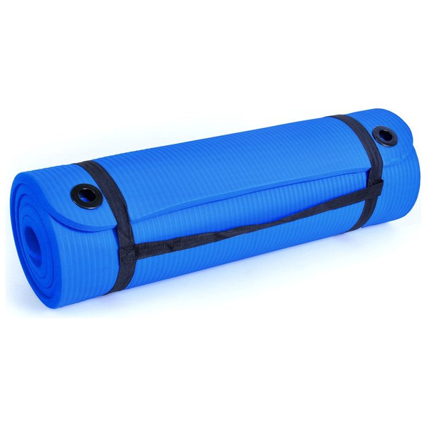 Mata fitness SMJ sport YG002 NBR 15mm niebieska TÜV