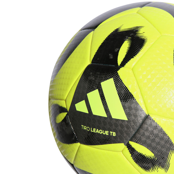 Piłka nożna adidas Tiro League Thermally Bonded żółto-czarna HZ1295