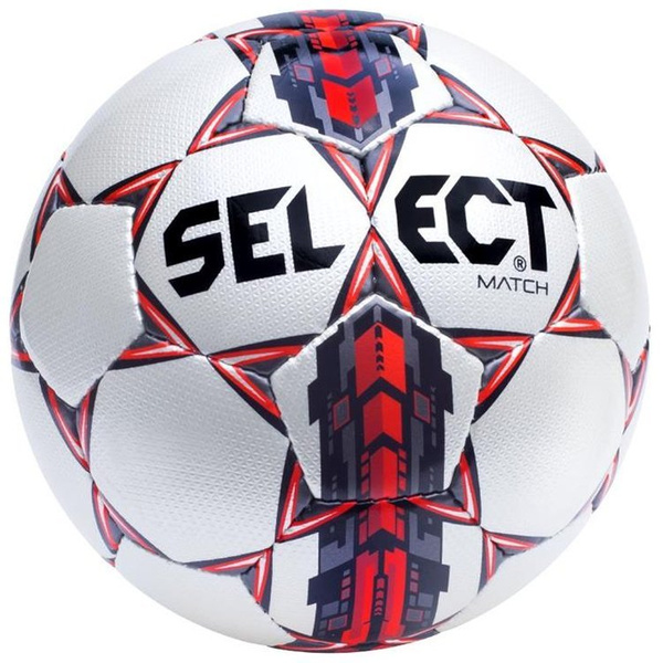 Piłka Nożna Select MATCH czerwono-biała rozmiar 5 FIFA