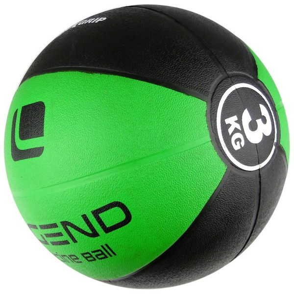 Piłka lekarska Legend 3kg gumowa zielono-czarna