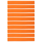 Płaskie znaczniki pola - pasy 51x6cm 10szt. jaskrawe pomarańczowe SMJ sport ZPP-O