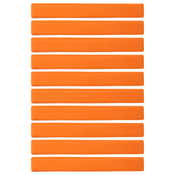 Płaskie znaczniki pola - pasy 51x6cm 10szt. jaskrawe pomarańczowe SMJ sport ZPP-O