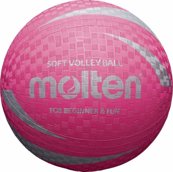 S2Y1250-P Piłka do siatkówki Molten SOFT VOLLEYBALL gumowa różowa