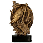 Statuetka odlewana brązowa WĘDKARSTWO RFST3049-23/BR