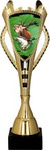 Złoty puchar plastikowy - MYŚLISTWO 7243/HU 41,5 cm.