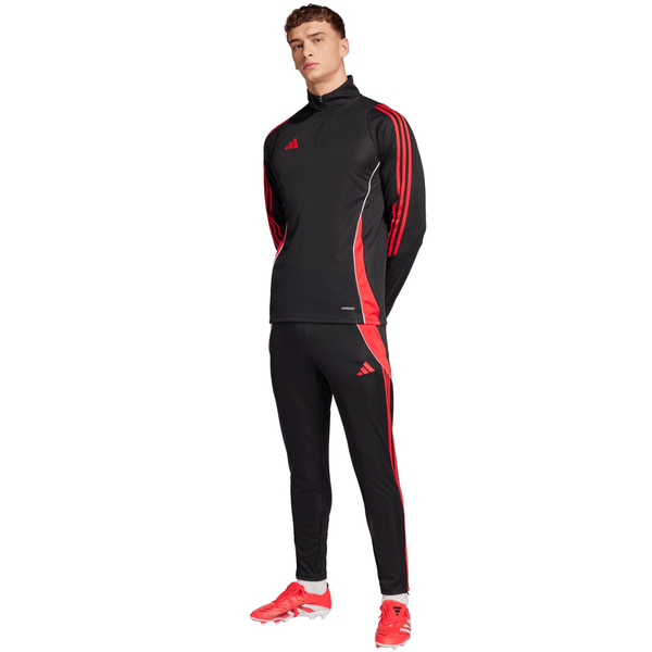 Spodnie męskie adidas Tiro 24 Slim Training czarno-czerwone JP2489