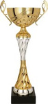 Puchar metalowy złoto-srebrny - MALIK T-M H-31cm, R-100mm 7124D