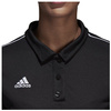 Koszulka damska polo adidas Core 18 Climalite czarna poliestrowa