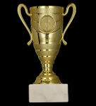 Puchar plastikowy złoty T-M H-17cm, R-60mm 9274A
