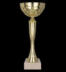 Puchar metalowy złoty - TYSIL H-18,5cm, R-70mm 9059H