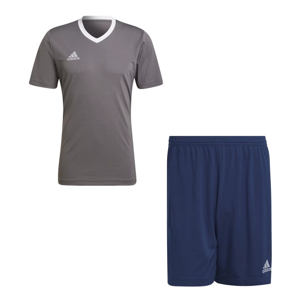 Komplet sportowy adidas Entrada 22 szary/granatowy HE1574/H57506