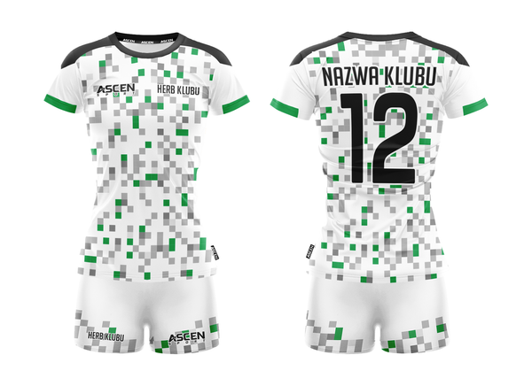 Komplet piłkarski damski sublimacyjny ASCEN 4