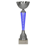 Puchar metalowy srebrno-niebieski uniwersalny 9288C