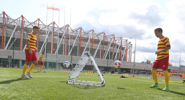 Rebounder potrójny, rama z siatką