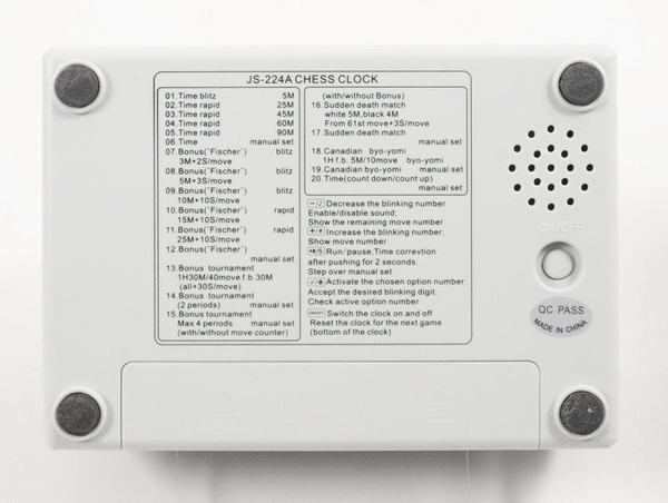Zegar szachowy JS-224A