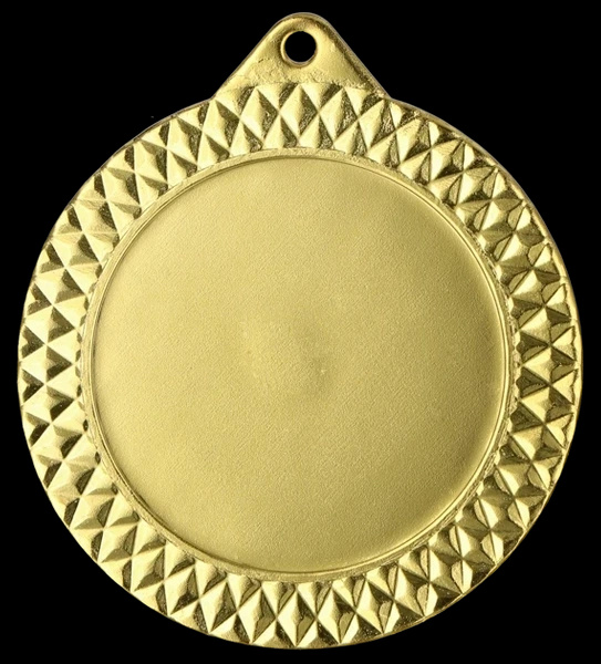 Medal złoty z miejscem na emblemat - 70mm MMC1270