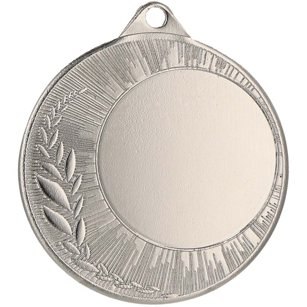 Medal 40mm srebrny z miejscem na emblemat ME0240