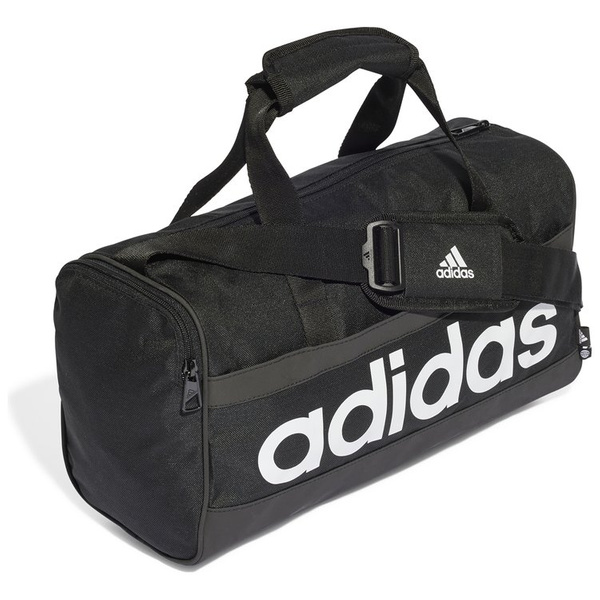 Torba adidas Tiro 23 Essentials Linear Duffel czarna mała HT4744