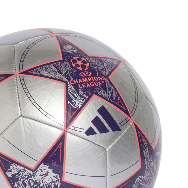 Piłka nożna adidas UCL Club 25/26 League Stage srebrna