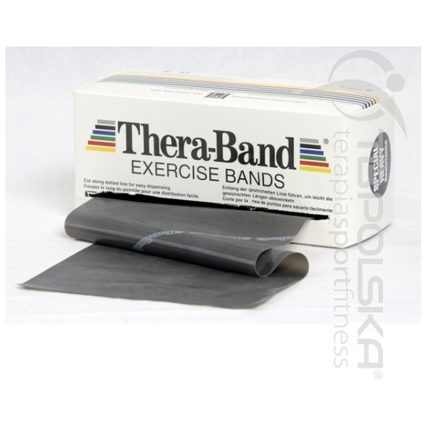 Thera Band® Taśmy Rehabilitacyjne Fitness 1,5 m czarna, specjalnie mocna 20263
