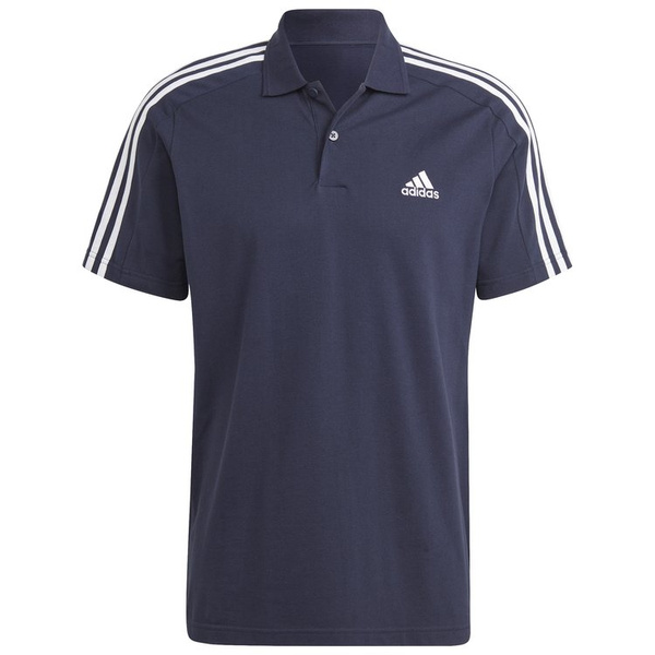 Koszulka męska adidas Essentials Piqué Embroidered Polo granatowa