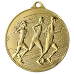 Medal złoty 45mm BIEGI MMC4507/G