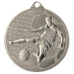Medal srebrny, stalowy Piłka Nożna średnica 45 mm