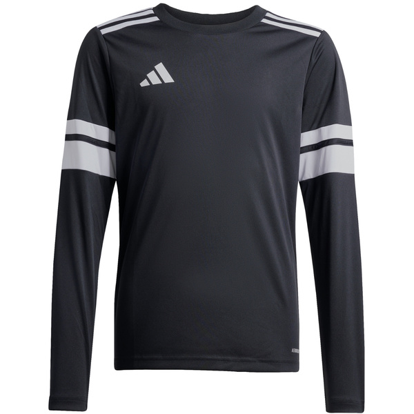 Koszulka dla dzieci adidas Squadra 25 Long Sleeve Jersey czarno-biała JJ0047