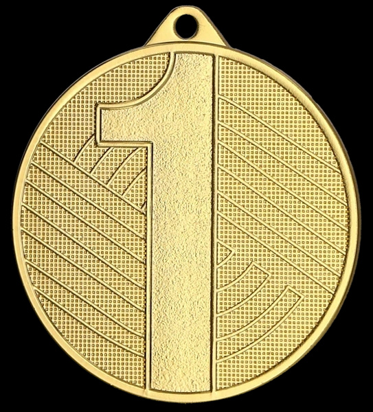 Medal złoty z numerem 45mm MMC4503
