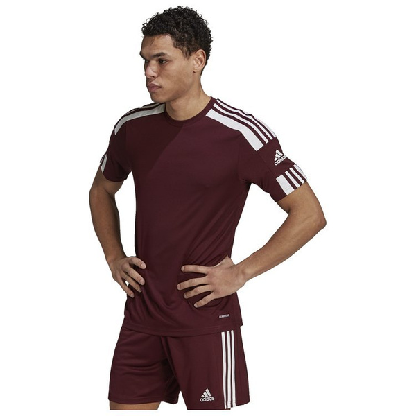 Koszulka męska adidas Squadra 21 Jersey bordowa piłkarska, sportowa