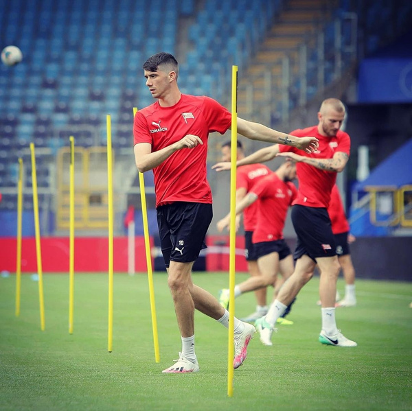 10x Tyczka treningowa i slalomowa 170 cm tyczki Pomarańczowy