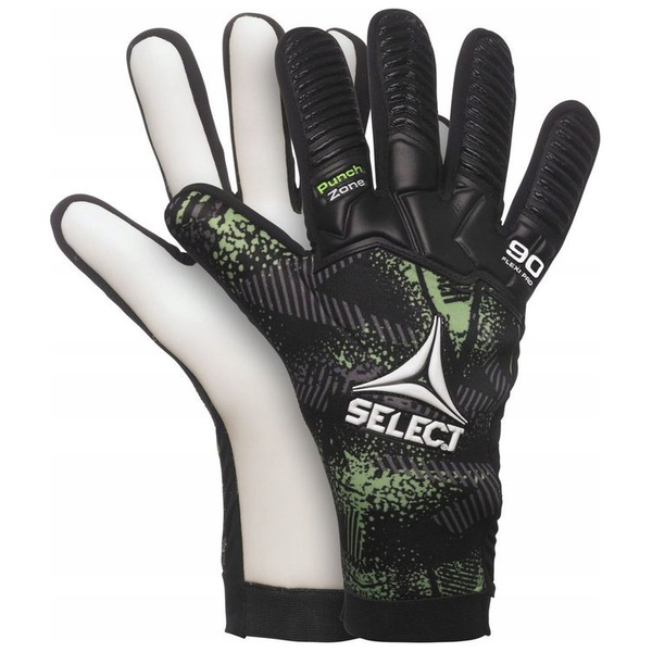 Rękawice bramkarskie Select 90 Flexi Pro 2019 Negative Cut czarno zielone 