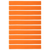 Płaskie znaczniki pola - pasy 51x6cm 10szt. jaskrawe pomarańczowe SMJ sport ZPP-O