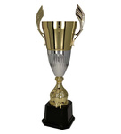 Puchar metalowy złoto-srebrny DIUNA H-55cm, R-160mm 3105-N/B