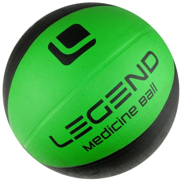 Piłka lekarska Legend 3kg gumowa zielono-czarna