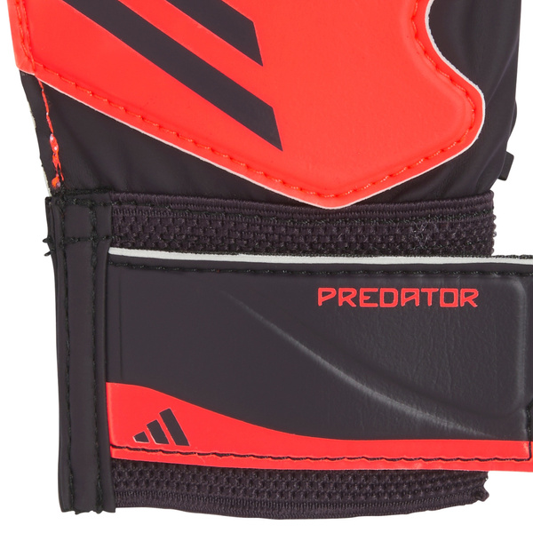 Rękawice bramkarskie dla dzieci adidas Predator Training Goalkeeper czerwono-czarne IX3873