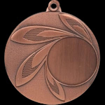 Medal stalowy 50mm brązowy z miejscem na emblemat MMC9850