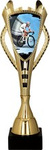 Puchar plastikowy złoty - KOLARSTWO H-30cm 7243/CYC-F