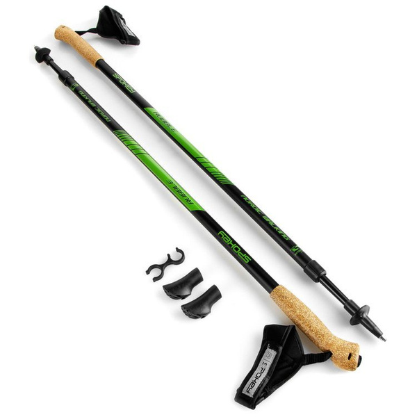 Kije Nordic Walking Spokey Rubble zielono-czarne