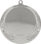 Medal 70mm srebrny z miejscem na emblemat MMC1170
