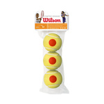Piłki do tenisa ziemnego Wilson Starter Tour Orange 3 szt. żółte WRT137300