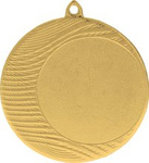 Medal 70mm złoty z miejscem na emblemat MMC1090